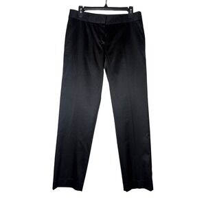 Tory Burch Black Silk Blend Lace Waistband Straight Leg Dress Pants‎ - Size 6